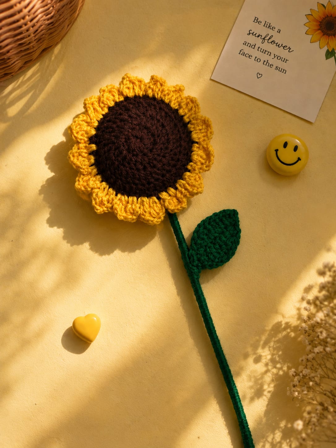 Handmade Crochet Sunflower