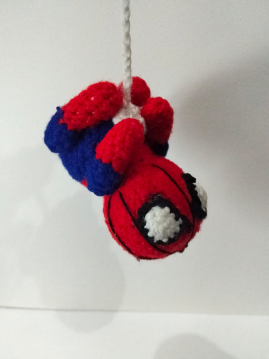 handmade crochet spiderman